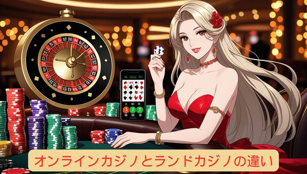 オンラインカジノと実在するカジノの違い